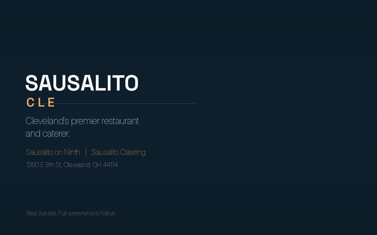 Sausalito CLE website preview